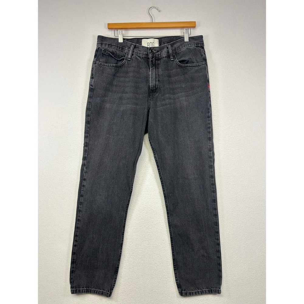 Streetwear BDG Mens 33x32 Black Dad Slim Tapered Fit Rigid Denim Jeans OB916793